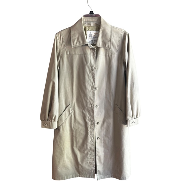 London Fog Jackets & Blazers - London Fog Maincoats trench coat Sz 8